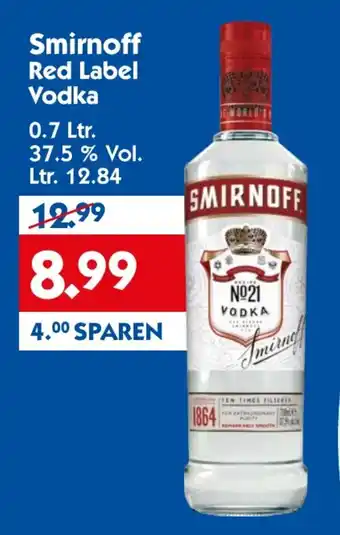 Hol'ab Getränkemarkt Smirnoff Red Label Vodka 0,7L Angebot