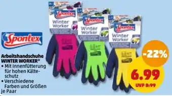 PENNY Spontex Arbeitshandschuhe Winter Worker Angebot