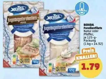 PENNY Berida Forellenfilets 125 g Packung Angebot