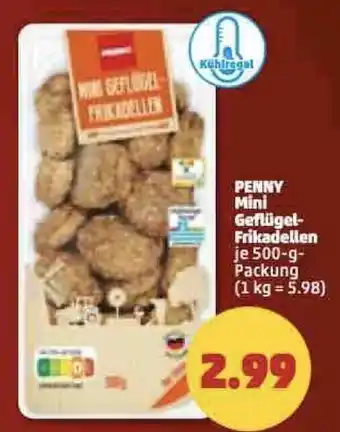 PENNY Penny Mini Geflügel Frikadellen 500 g Packung Angebot