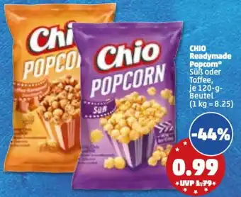 PENNY Chio Readymade Popcorn 120 g Beutel Angebot