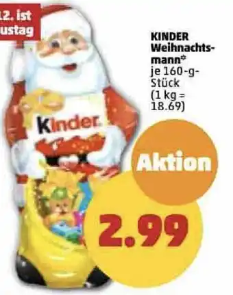 PENNY Kinder Weihnachtsmann 160 g Stück Angebot