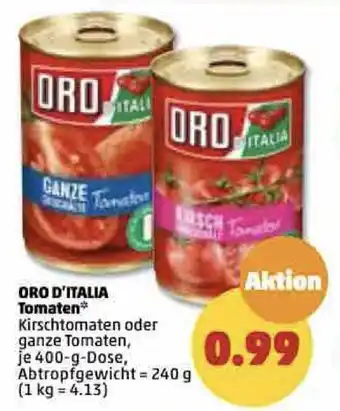 PENNY Oro d'Italia Tomaten 400 g Dose Angebot