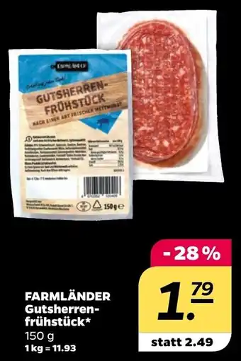 NETTO Farmländer Gutsherrenfrühstück 150 g Angebot