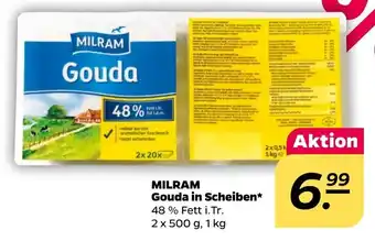 NETTO Milram Gouda in Scheiben 2x500 g Angebot