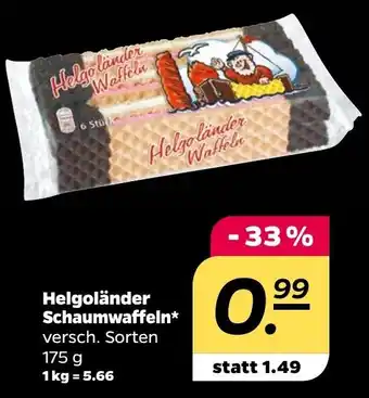 NETTO Helgoländer Schaumwaffeln 175 g Angebot