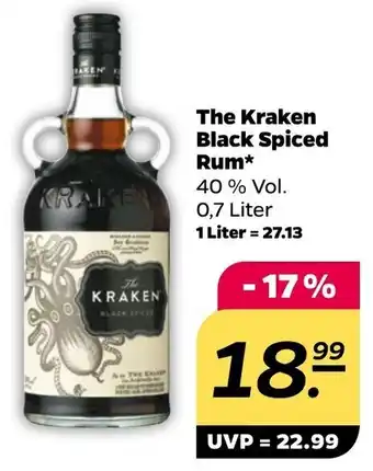 NETTO The Kraken Black Spiced Rum 0,7 Liter Angebot