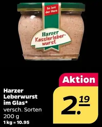 NETTO Harzer Leberwurst im Glas 200 g Angebot