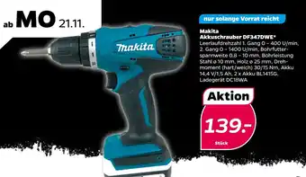 NETTO Makita Akkuschrauber DF347DWE Angebot