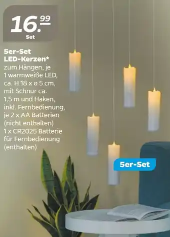 NETTO 5er Set LED Kerzen Angebot