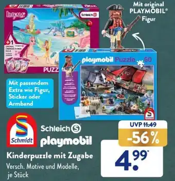 Aldi Süd Schmidt Playmobil Kinderpuzzle mit Zugabe Angebot