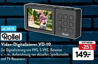 Aldi Süd Rollei Video Digitalisierer VD-10 Angebot