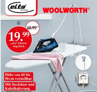 Woolworth elta Elektrobügeltisch Angebot