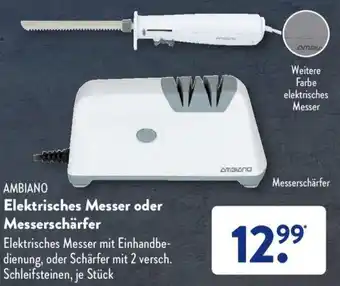 Aldi Süd Ambiano Elektrisches Messer oder Messerschärfer Angebot