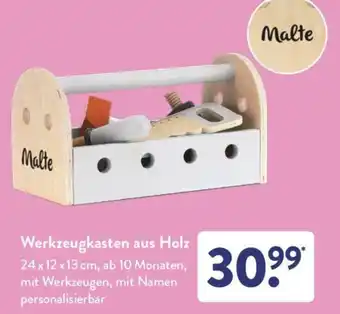 Aldi Süd Werkzeugkasten aus Holz Angebot