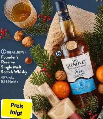 Aldi Süd The Glenlivet Founder's Reserve Single Malt Scotch Whisky 0,7 L Flasche Angebot