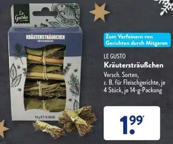 Aldi Süd Le Gusto Kräutersträußchen 14 g Packung Angebot