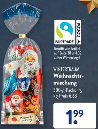 Aldi Süd Wintertraum Weihnachtsmischung 300 g Packung Angebot