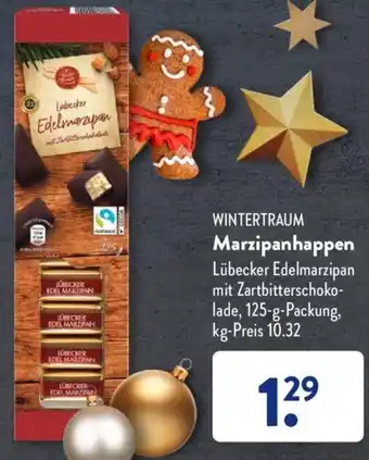 Aldi Süd Wintertraum Marzipanhappen 125 g Packung Angebot