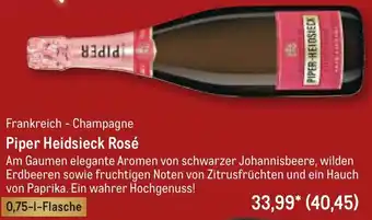 METRO Piper Heidsieck Rosé 0,75 L Flasche Angebot