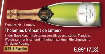 METRO Tholomies Crémant de Limoux 0,75 L Flasche Angebot