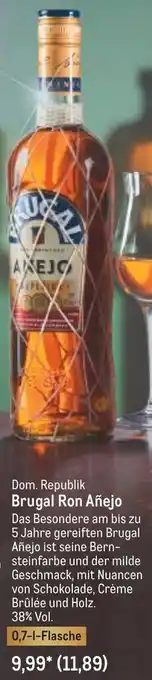 METRO Brugal Ron Añejo 0,7 L Flasche Angebot