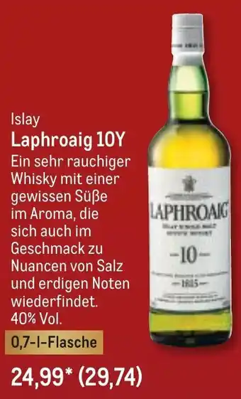 METRO Islay Laphroaig 10Y 0,7 L Flasche Angebot