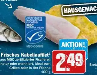 Hit Frisches Kabeljaufilet 100 g Angebot