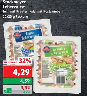 L. STROETMANN GROSSMARKT Stockmeyer Leberwurst 20x25g Angebot