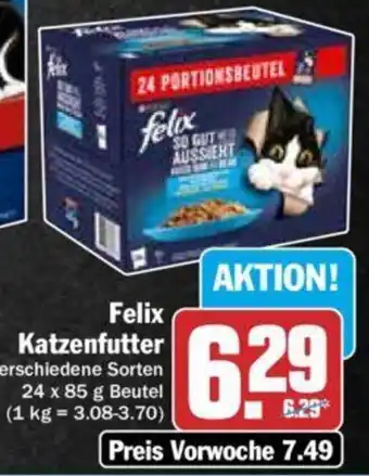 Hit Felix Katzenfutter 24x85 g Beutel Angebot