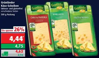 L. STROETMANN GROSSMARKT Grünländer Käse-Scheiben 500g Angebot