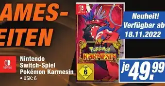 K+B Expert Nintendo Switch Spiel Pokémon Karmesin Angebot