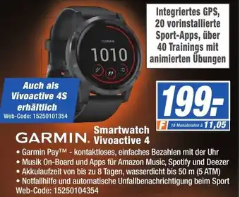 K+B Expert Garmin Smartwatch Vivoactive 4 Angebot