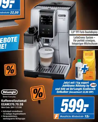 Expert DēLonghi Kaffeevollautomat ECAM370.70.SB Angebot