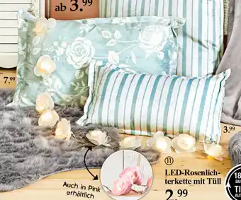 Woolworth LED Rosenlichterkette mit Tüll Angebot