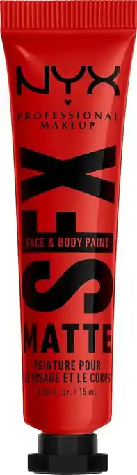 dm drogerie Nyx professional makeup körperfarbe sfx body paint tube ( red ) Angebot