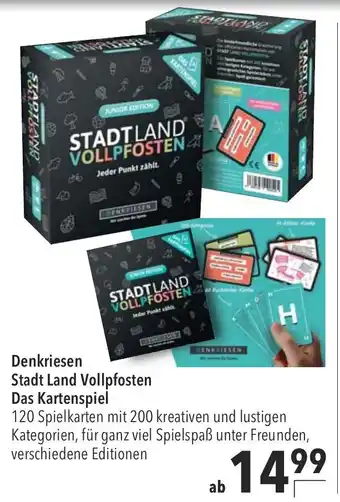 CITTI Markt Denkriesen Stadt Land Vollpfosten Das Kartenspiel Angebot