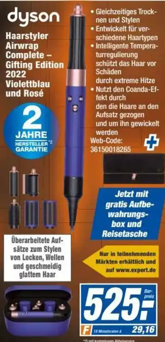 HEM Expert Dyson Haarstyler Airwrap Complete-Gifting Edition 2022 violettblau und Rosé Angebot