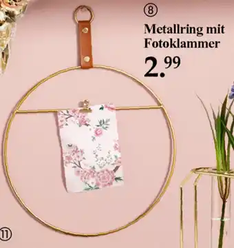 Woolworth Metallring mit Fotoklammer Angebot