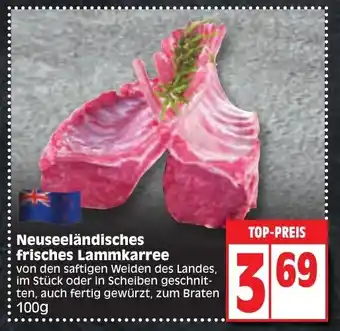 Edeka Neuseeländisches frisches Lammkarree 100g Angebot