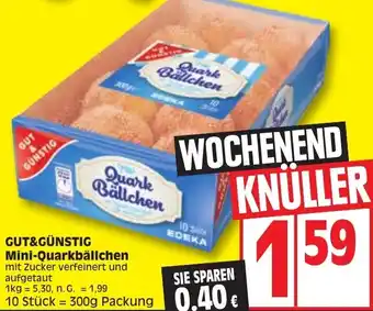 Edeka Gut & Günstig Mini Quarkbällchen 300g Packung Angebot