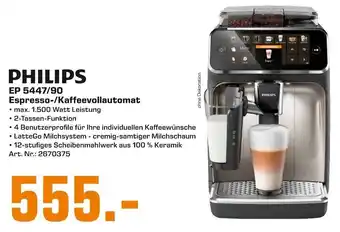 Saturn Philips EP 5447/90 Espresso/Kaffeevollautomat Angebot