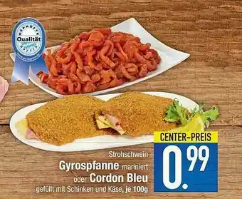 E-Center Gyrospfanne Oder Cordon Bleu Angebot