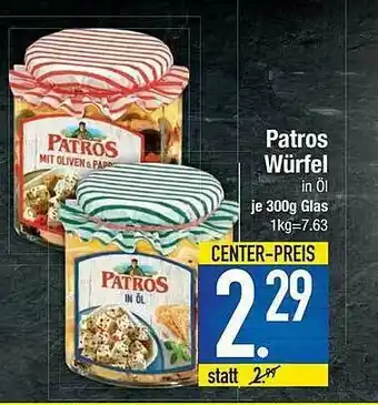 E-Center Patros Würfel Angebot