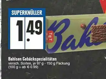 E-Center Bahlen Gebäckspezialitäten Angebot