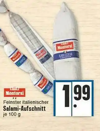 E-Center Montorsi Feinster Italienischer Salami-aufschnitt Angebot