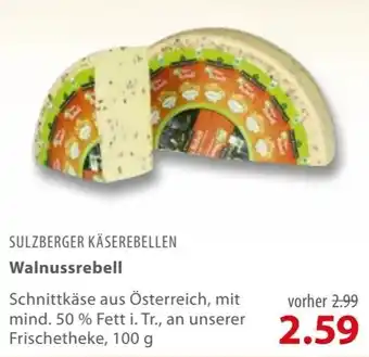 basic Sulzberger Käserebellen Walnussrebell 100 g Angebot