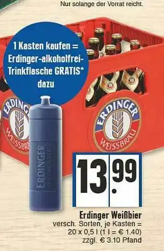 E-Center Erdinger Weißbier Angebot