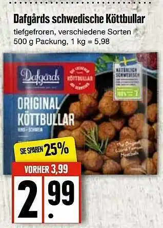 Edeka Dafgards Schwedische Köttbullar Angebot