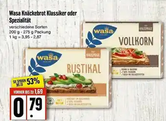 Edeka Wasa Knäckebrot Klassiker Oder Spezialität Angebot